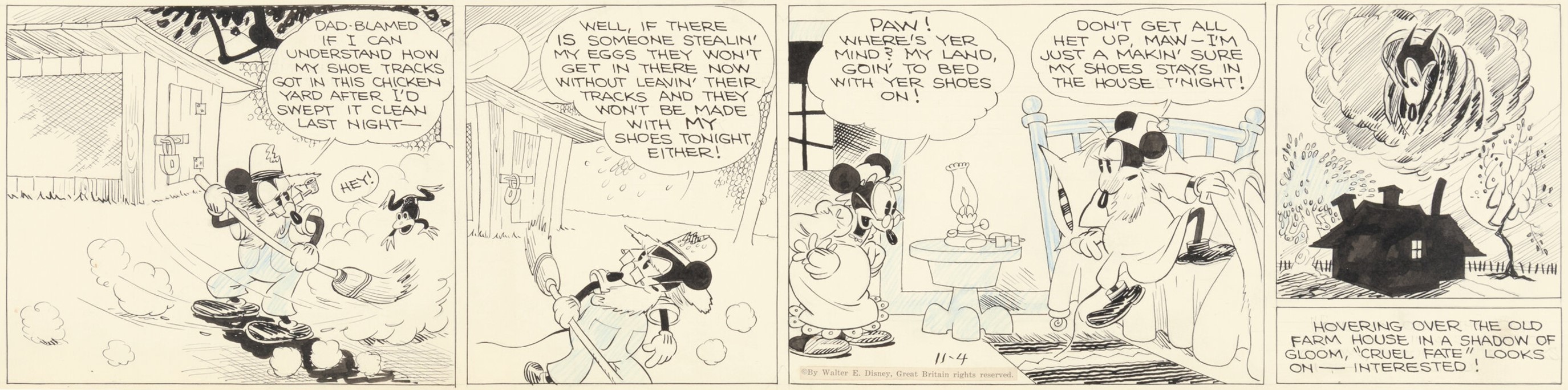 Floyd Gottfredson - Mickey Mouse — Mr. Slicker and the Egg Robbers