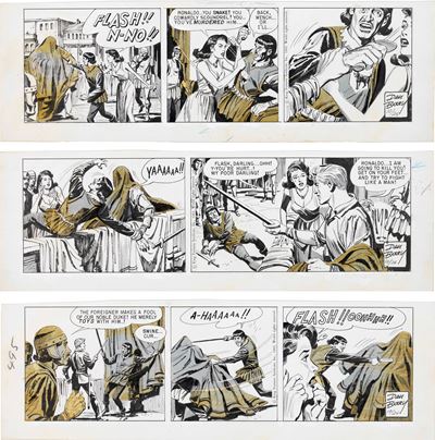 Flash Gordon - The Hapless Alien (tre strisce giornaliere consecutive, 1963)