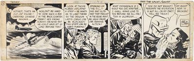 Terry and the Pirates — Pass the Splint, Squint (squint), matita e china su cartoncino, 1946