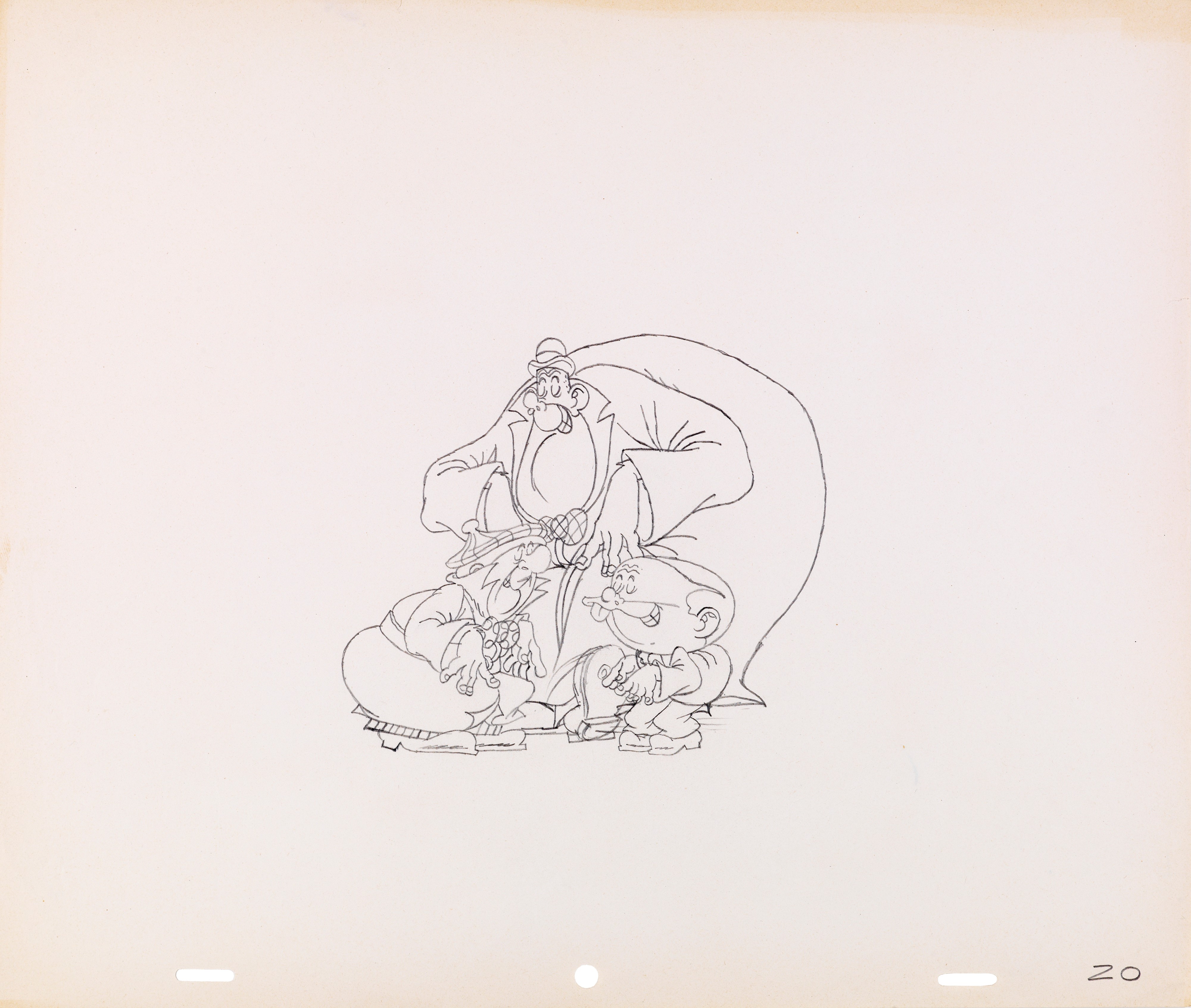 Studio Bignardi - SuperGulp! (composizione: tempera su rodovetro e matita su carta), 1977