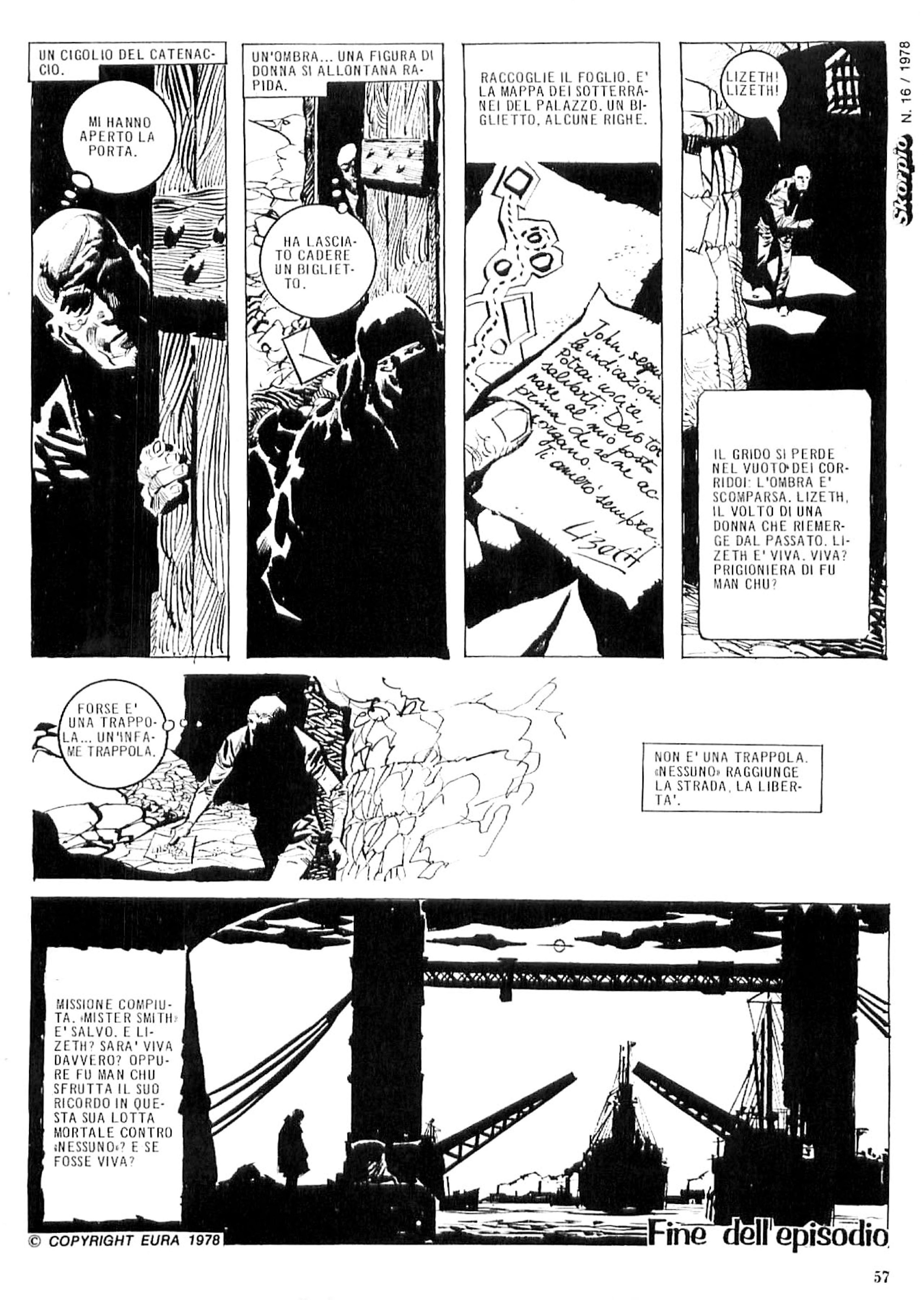 Alberto Breccia - Nadie (L’Agente Nessuno) – tavola originale