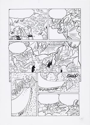 Paperino e il pipistrello