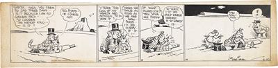Krazy Kat – Tiger Tea, matita e china su cartoncino