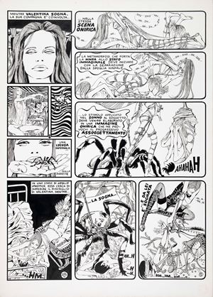 Guido Crepax | Lot 827 - Valentina - La forza di gravità | Finarte