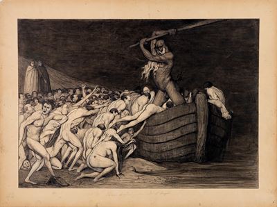Divina Commedia – Inferno, Canto III (matita, china e acquerello su cartoncino), 1907