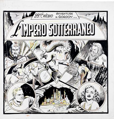 Flash Gordon - L’impero sotterraneo (originale di copertina)