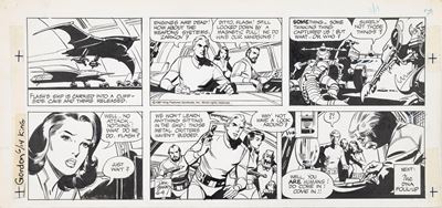 Flash Gordon (tavola domenicale), matita e china su cartoncino