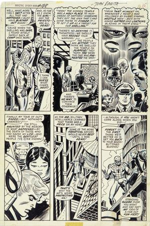 John Romita Sr. | Lot 701 - The Amazing Spider-Man - Vengeance from Vietnam! | Finarte