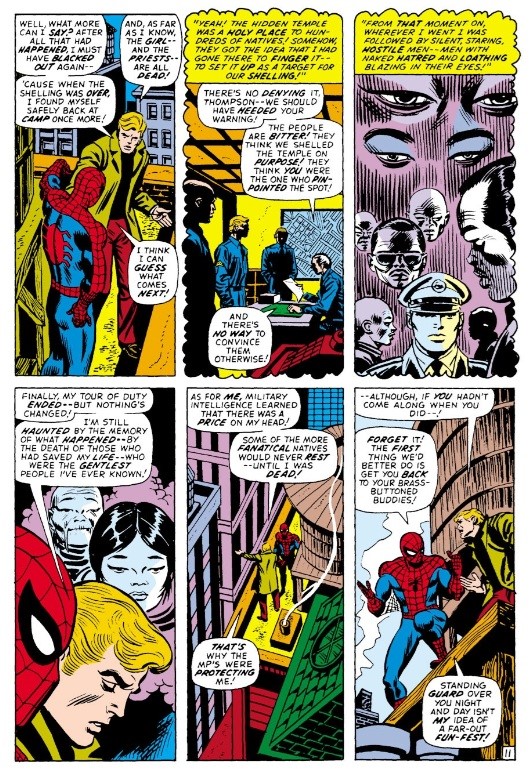 John Romita Sr. - The Amazing Spider-Man: Vengeance from Vietnam! (tavola originale, 1972)