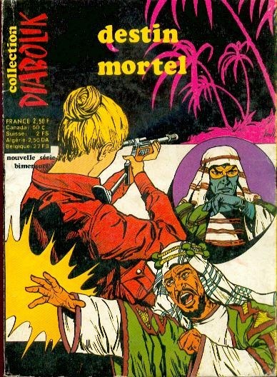 Primo Marcarini - Diabolik – Destin mortel (originale di copertina), tempera su cartoncino, 1975