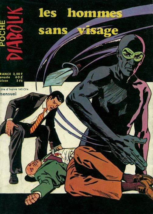 Primo Marcarini - Diabolik – Les hommes sans visage (originale di copertina)