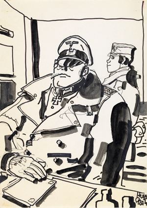 Hugo Pratt | Lot 438 - Il Generale Nazista | Finarte