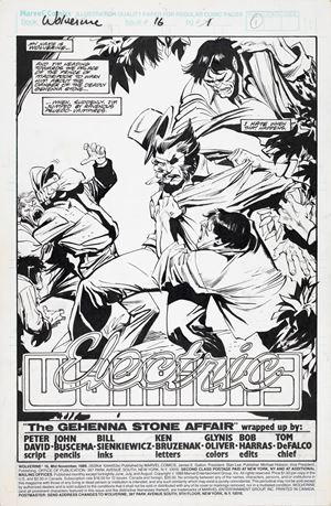 John Buscema & Bill Sienkiewicz | Lot 675 - Wolverine - Electric Warriors | Finarte