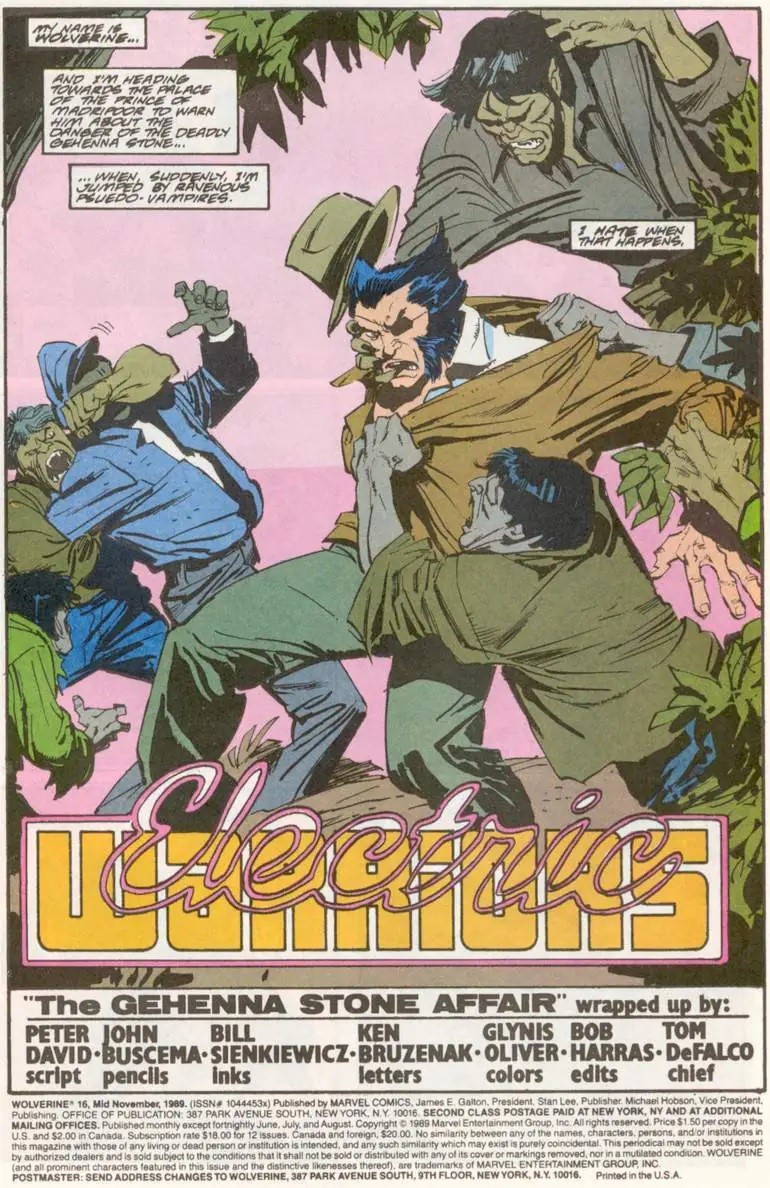 John Buscema & Bill Sienkiewicz - John Buscema e Bill Sienkiewicz, Wolverine - Electric Warriors ...