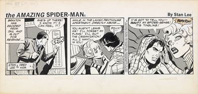 Striscia giornaliera di Amazing Spider-Man (matita, china e retino su cartoncino), 1984
