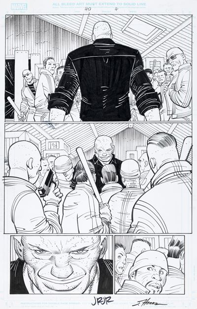 Amazing Spider-Man (tavola originale, matita e china su cartoncino, 2023)