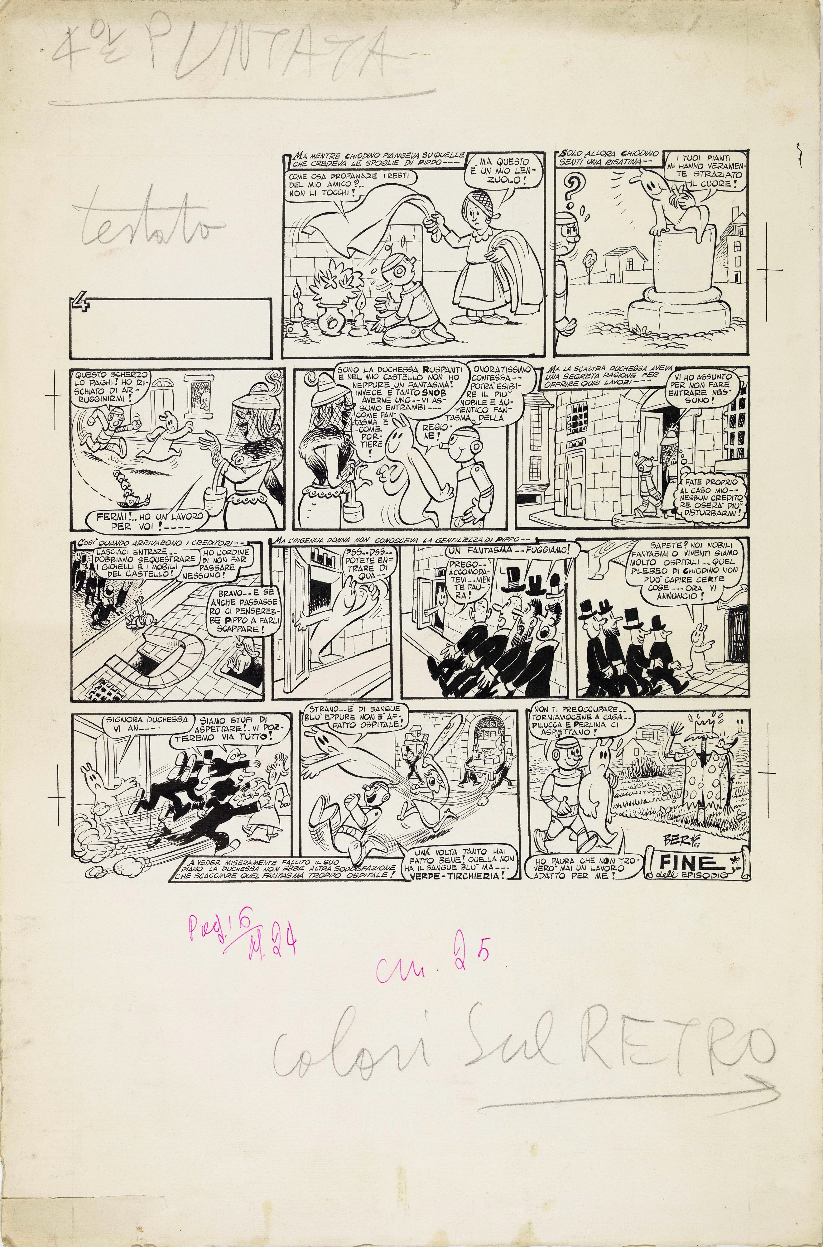 Vinicio Berti - Le avventure di Chiodino: Chiodino e il fantasma in cerca di lavoro (serie di 4 t...