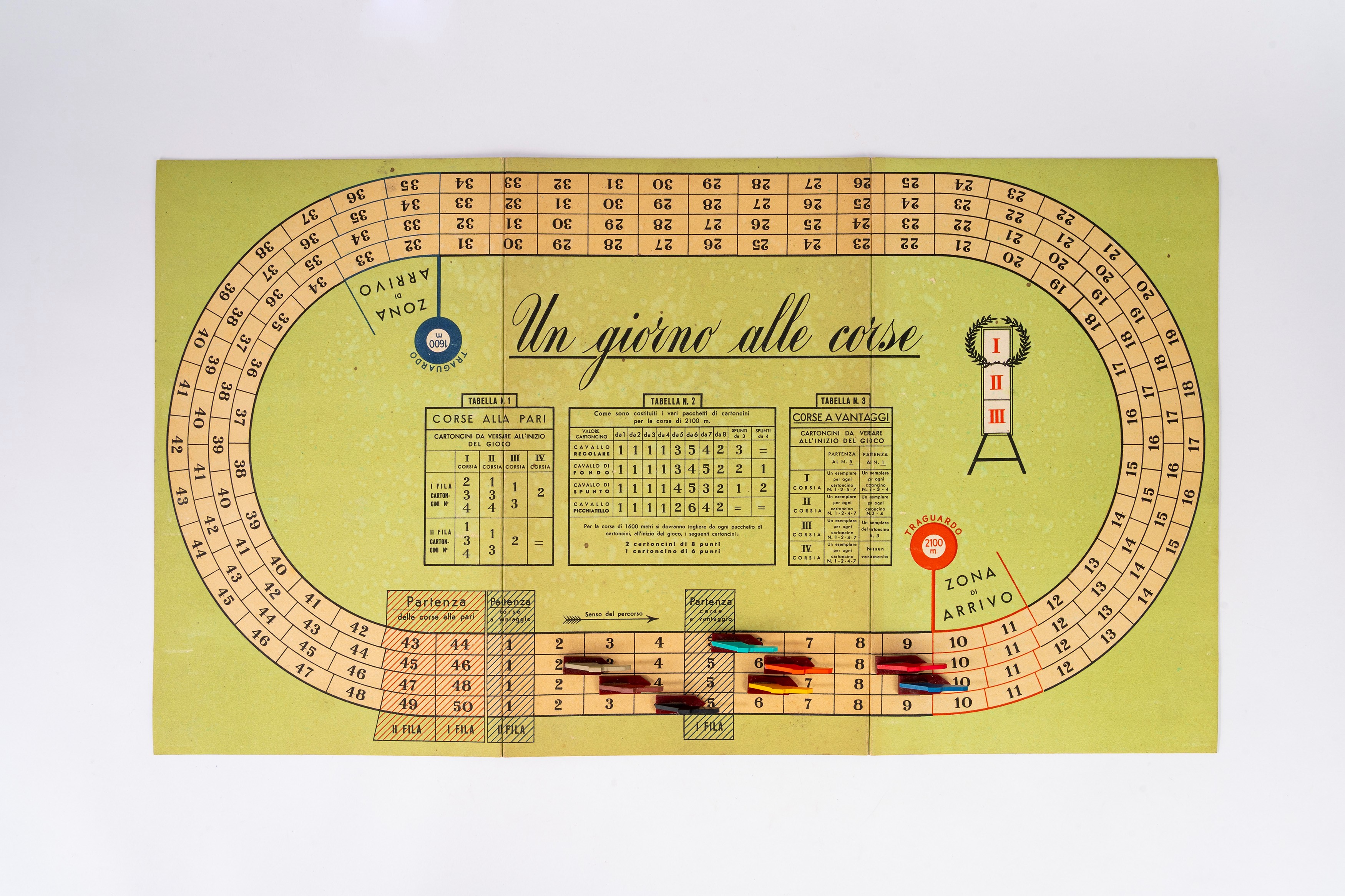 Marca Pino - Gioco da tavolo, Un giorno alle corse, 1930