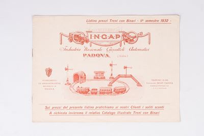 Catalogo/listino prezzi, II semestre 1932
