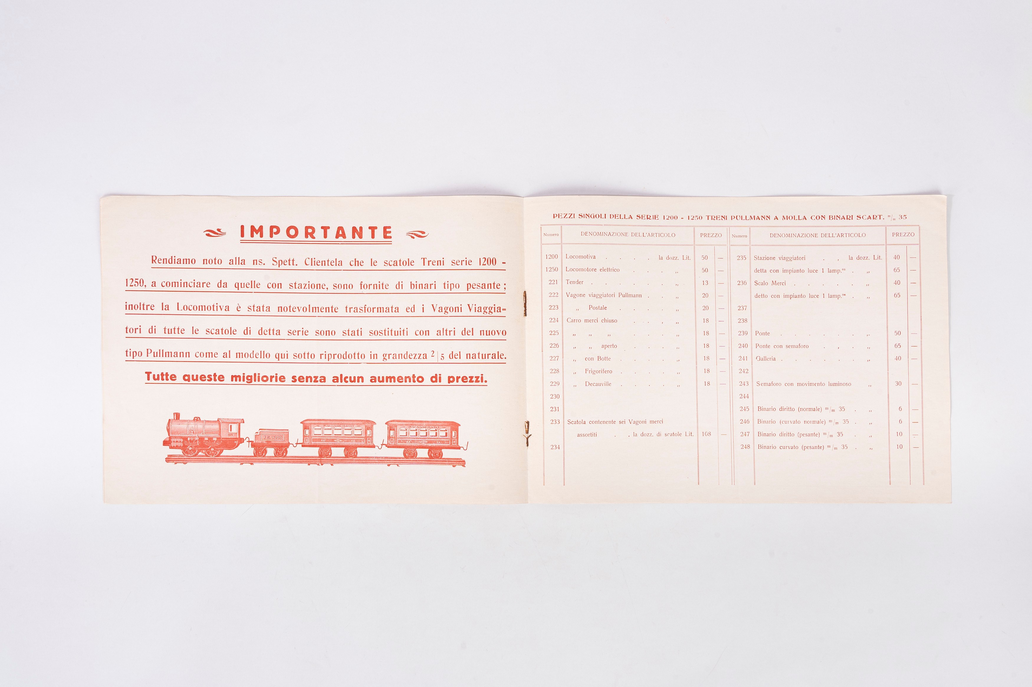 Ingap - Catalogo/listino prezzi, II semestre 1932