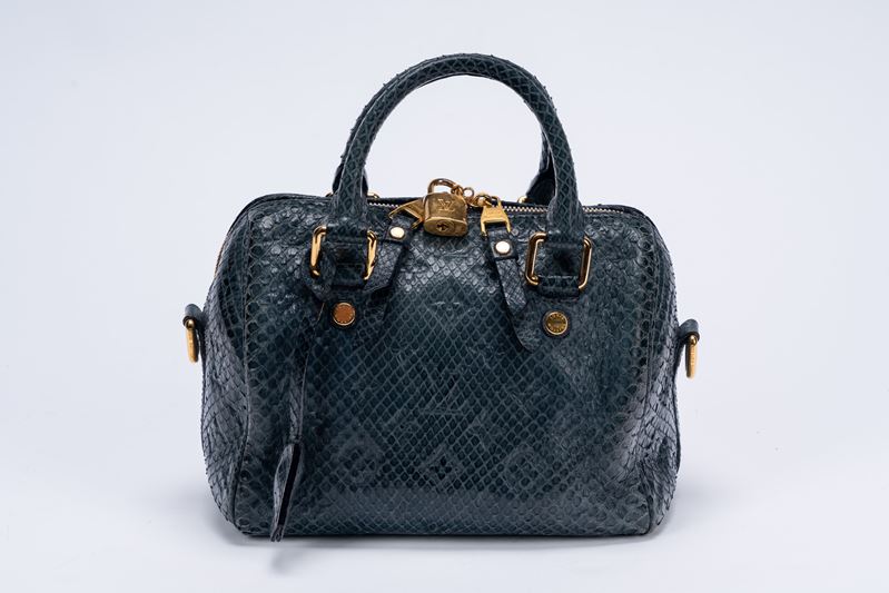Louis Vuitton - Borsa Speedy in pelle di pitone monogram empreinte, 2013