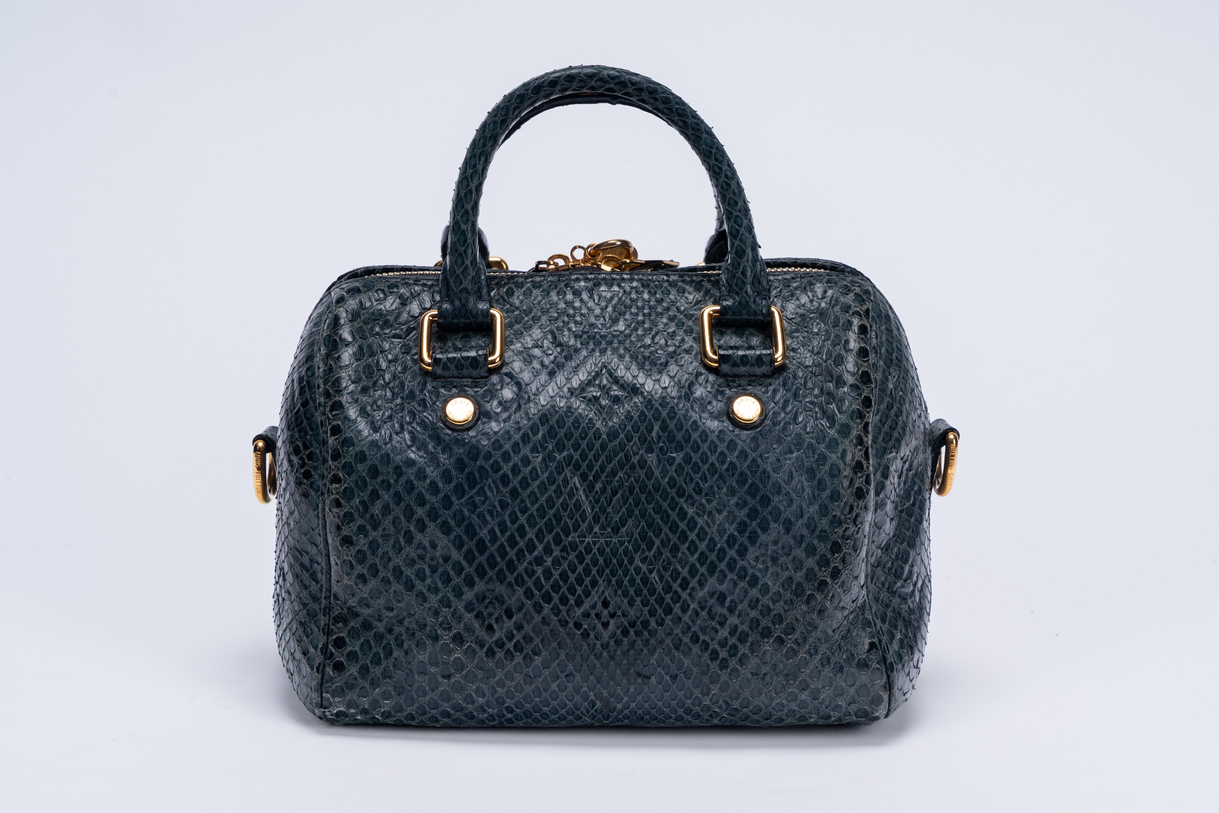 Louis Vuitton - Borsa Speedy in pelle di pitone monogram empreinte, 2013