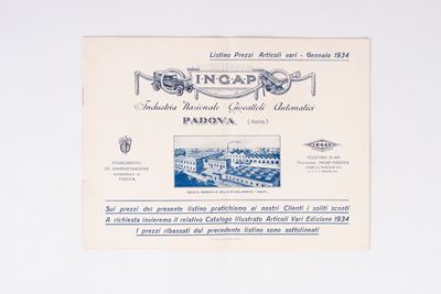 Listino prezzi, Gennaio 1934