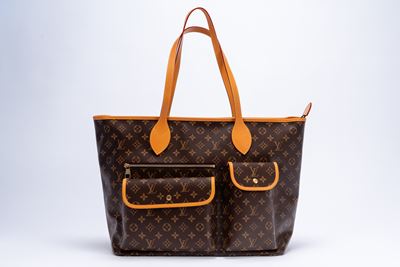 Borsa Nevereverfull Cargo, tela con monogramma e doppi manici