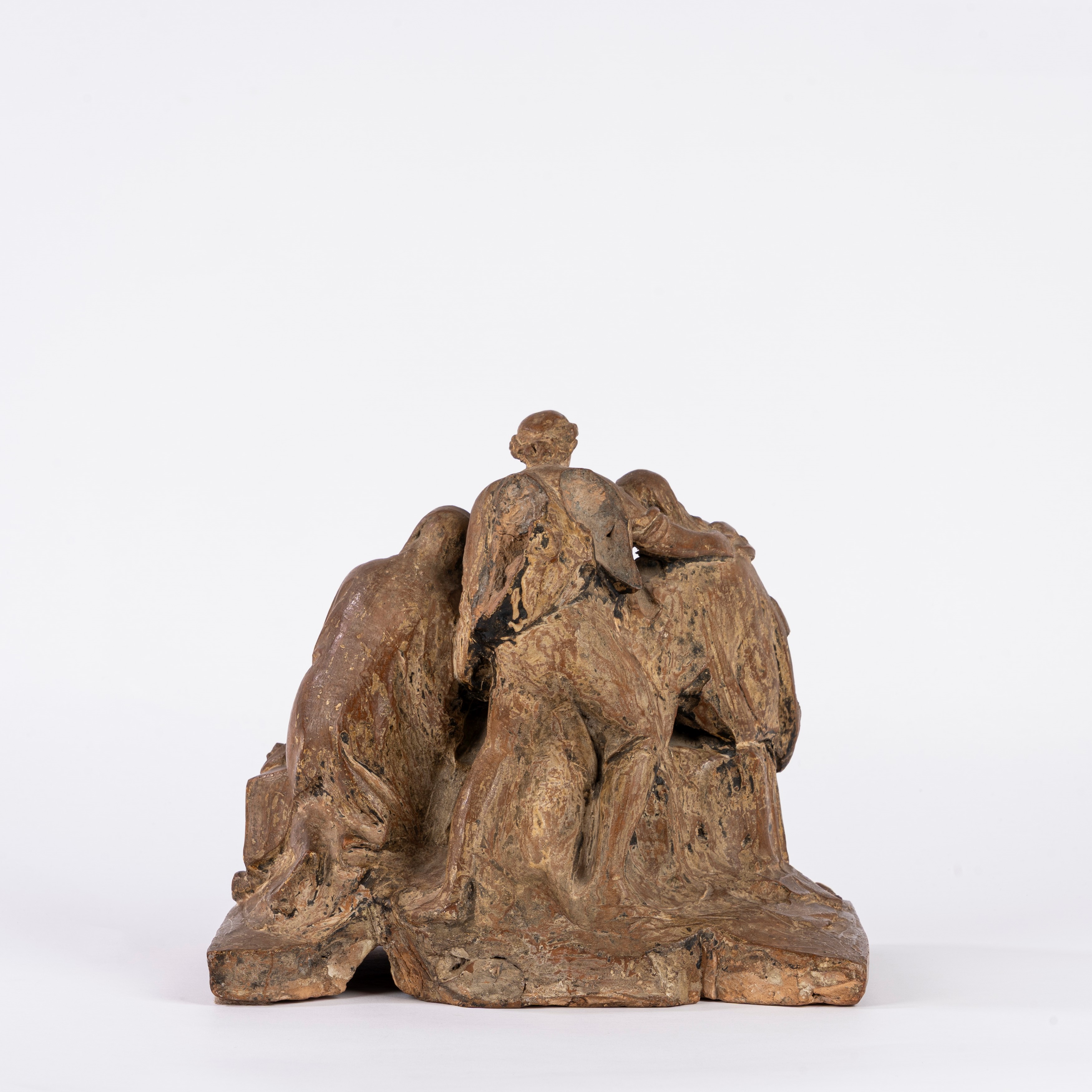 Scuola Italiana, Secolo XVIII - Bozzetto raffigurante il transito di San Giuseppe, terracotta