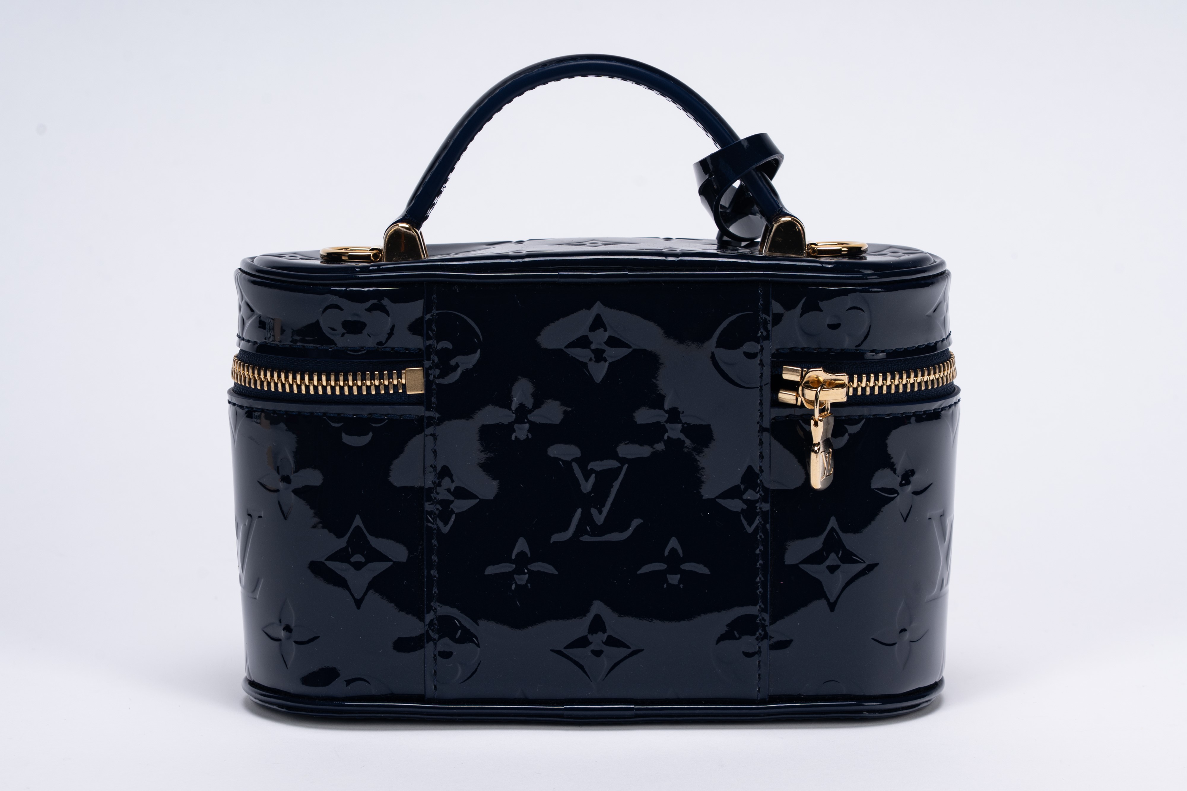 Louis Vuitton - Date 0–0, Borsa Vanity mini in monogram vernis blu notte