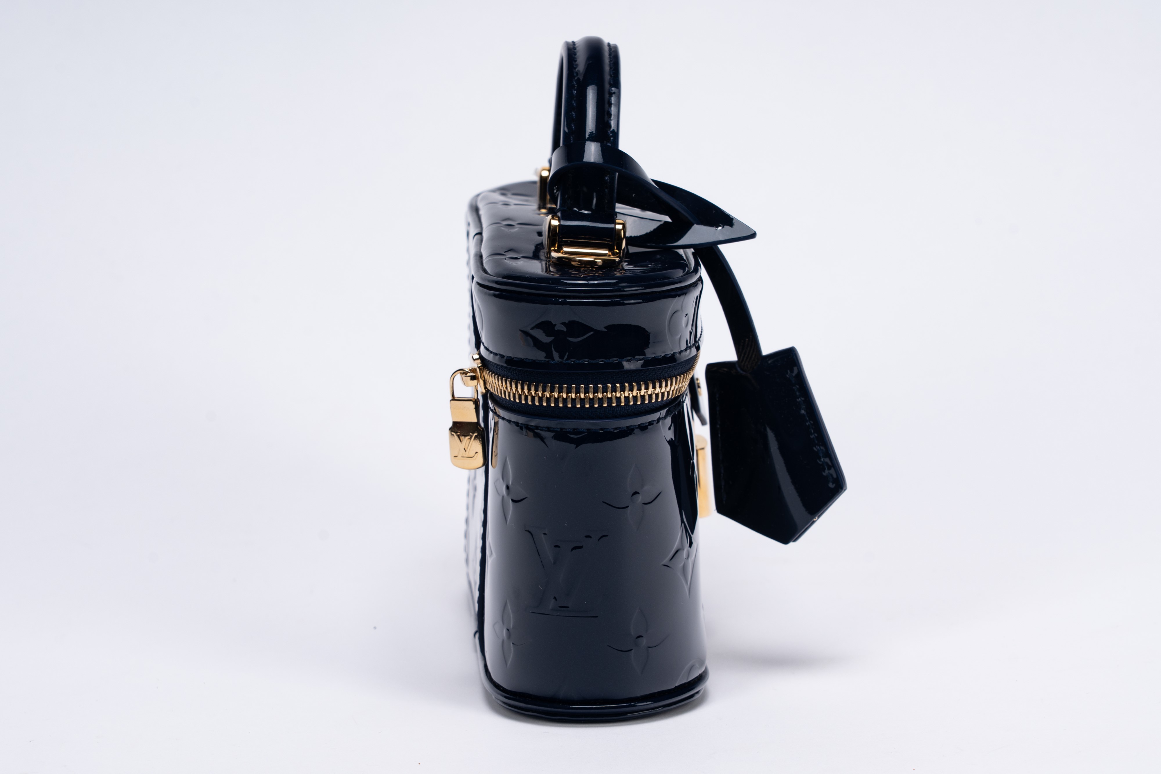 Louis Vuitton - Date 0–0, Borsa Vanity mini in monogram vernis blu notte