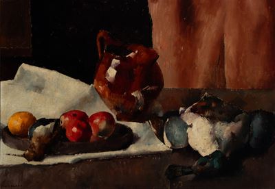 Natura morta, olio su tela