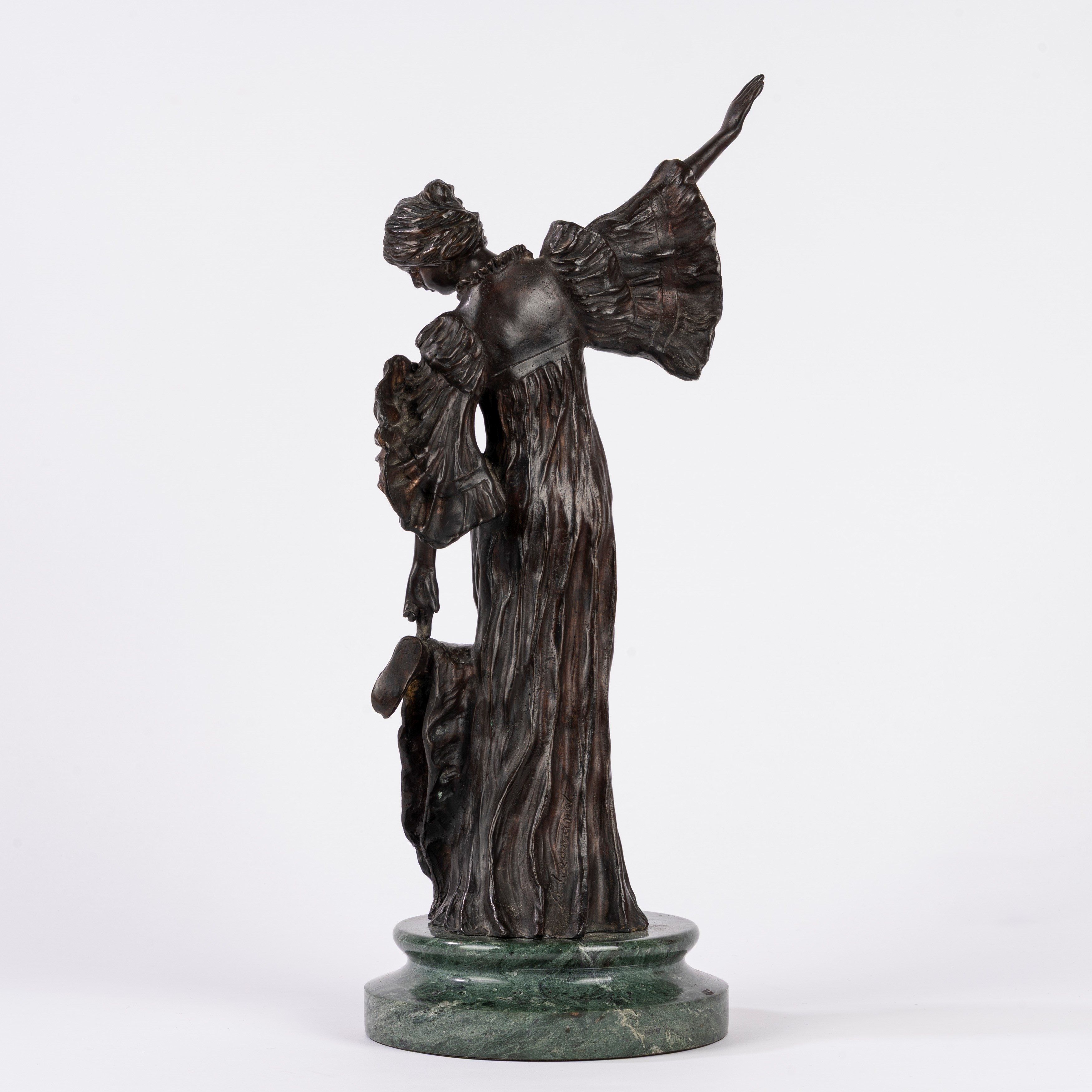 Da Agathon Léonard (lille 1841 – Parigi 1923) - A. Léonard, La Danseuse, scultura in bronzo su ba...