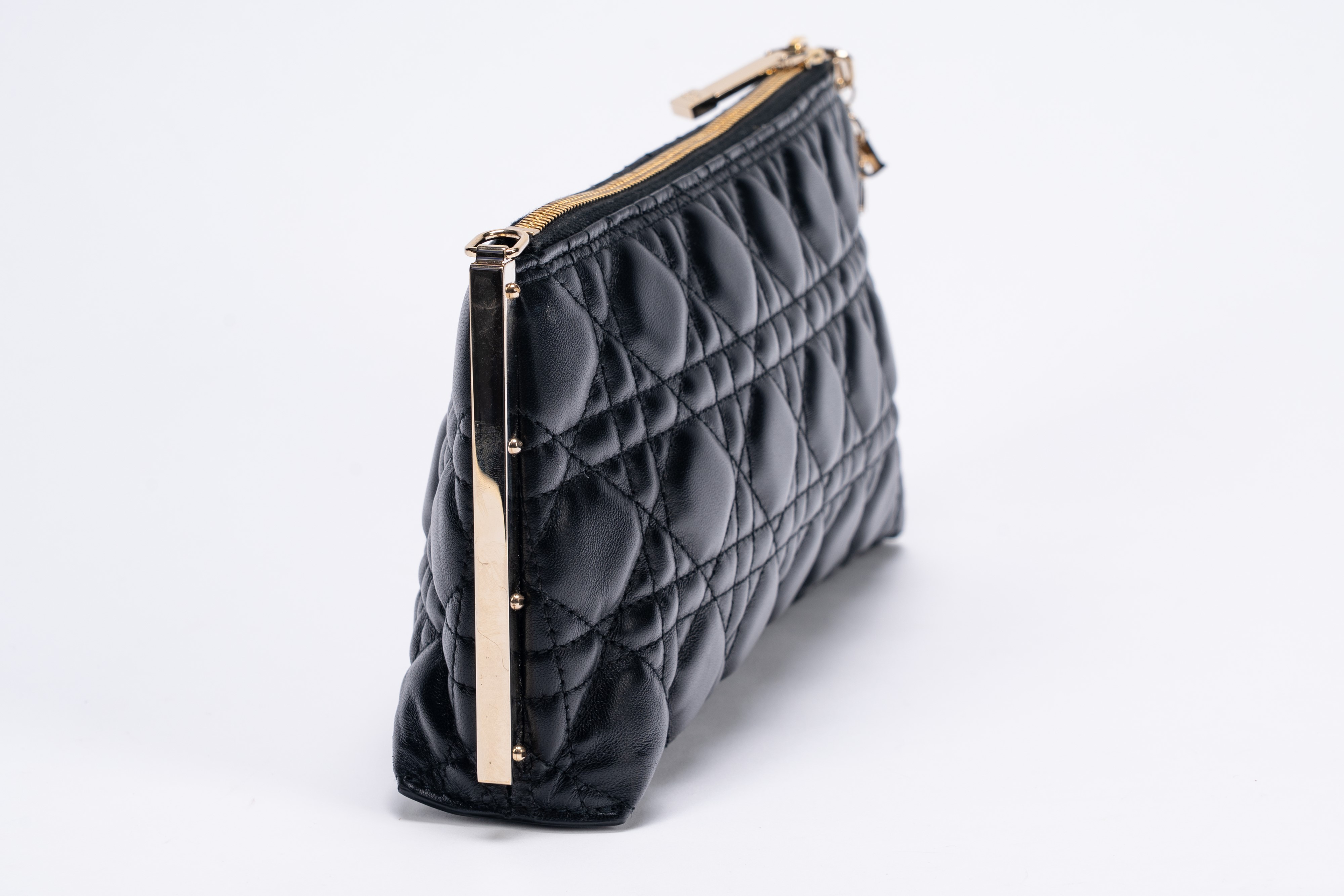 Christian Dior - Borsa Dior Club in pelle cannage nera