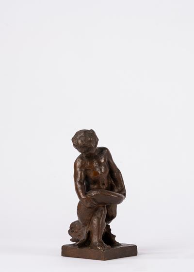 Putto con delfino (scultura in bronzo)