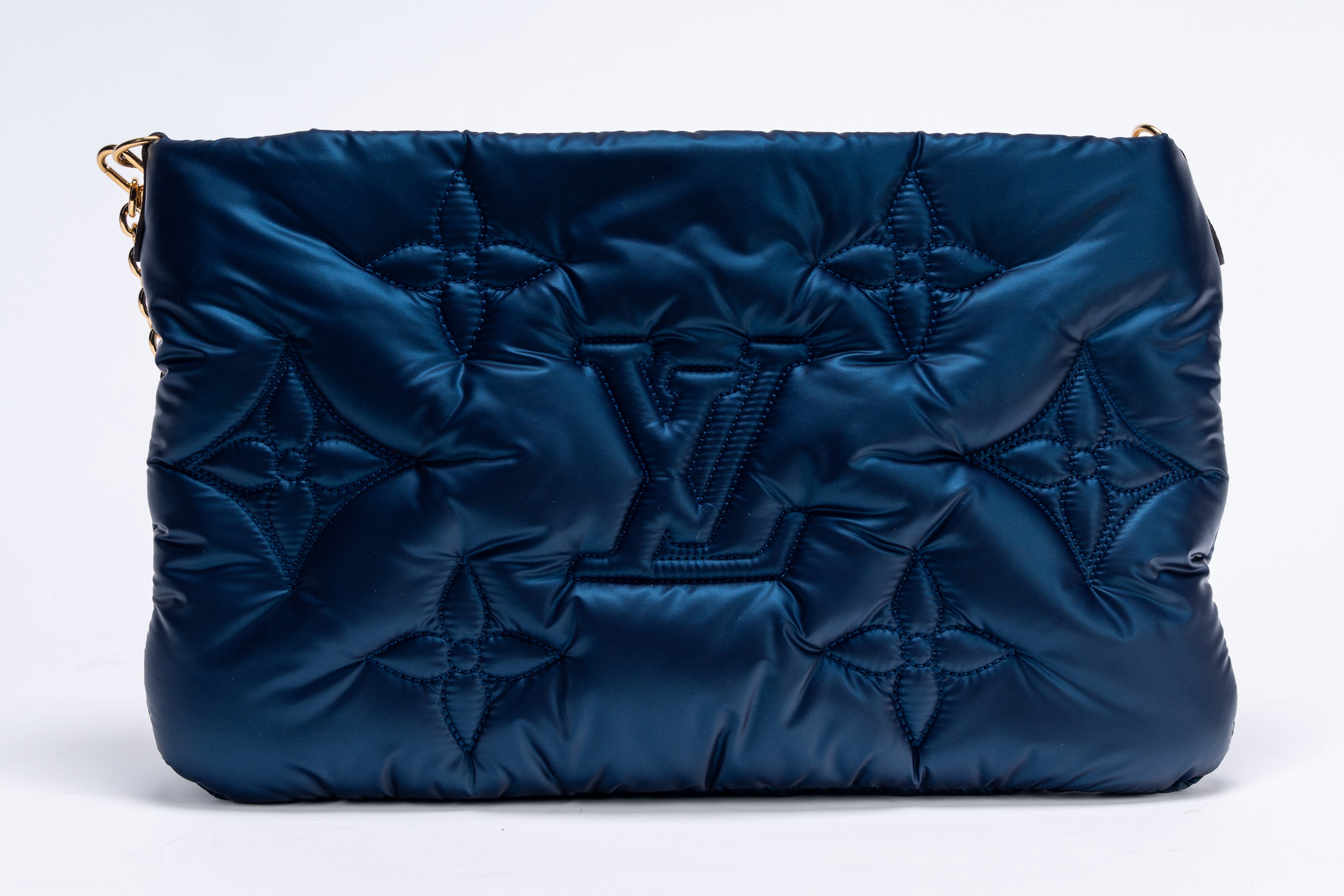 Louis Vuitton - Borsa Pillow Multi-Pochette, in Econyl blu e grigio metalizzato