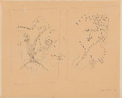 Disegno in bianco e nero, china su carta