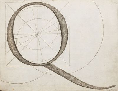 Orfei, Alfabeto delle maiuscole antiche romane, 1586