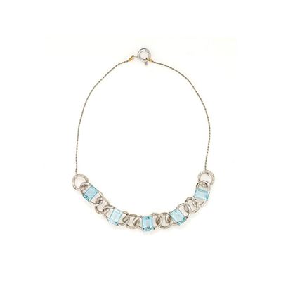 Collana in Oro e Acquamarine Realizzata