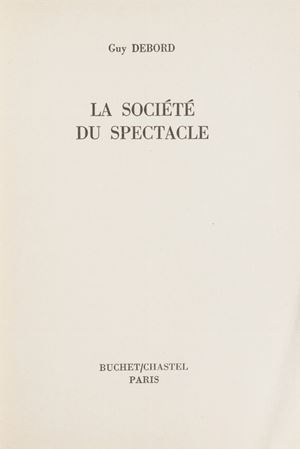 La Société du Spectacle