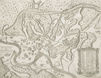 Brambilla, Antiquae Urbis perfecta immago accuratissime delineata, 1582, incisione in rame