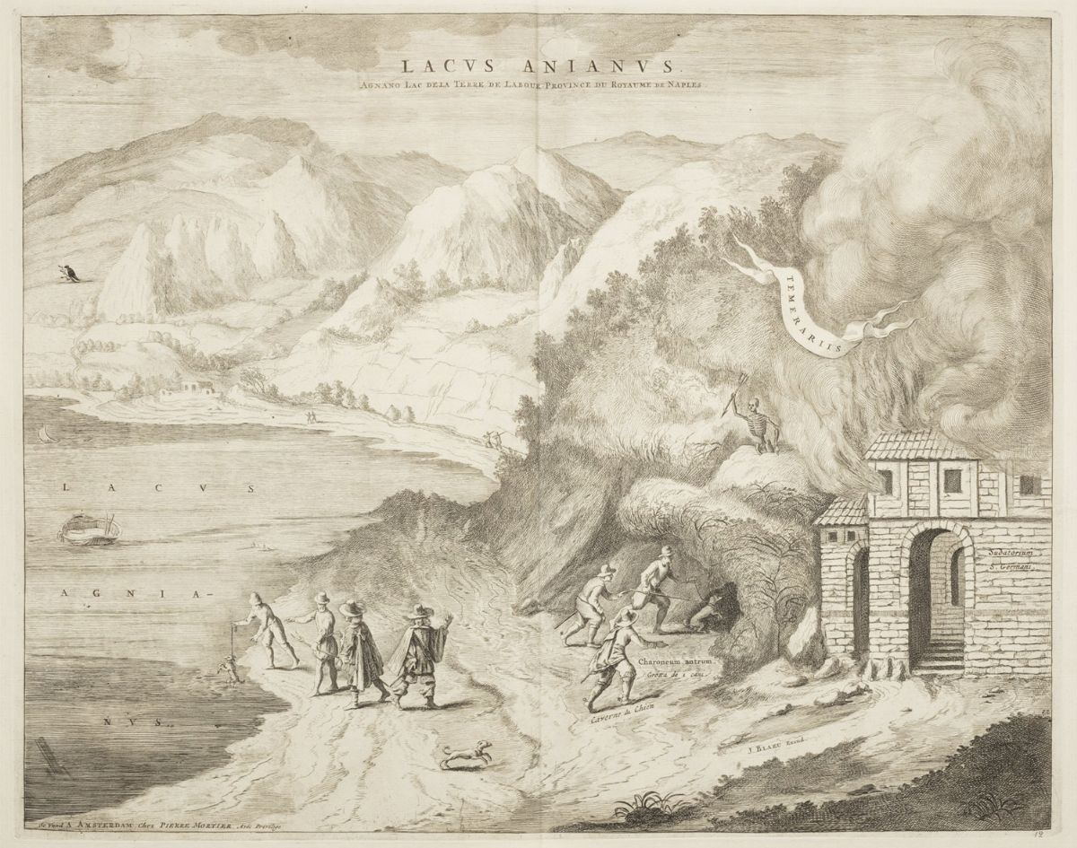 Campania - Blaeu, Johannes - Blaeu, Calatia vulgo Caiazo, Ville du Royaume de Naples. Lacus Anian...
