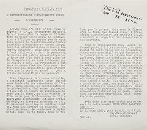 L'internationale situationniste prend l'offensive