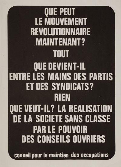 Que peut le mouvement révolutionnaire maintenant? (Volantino, 1968)
