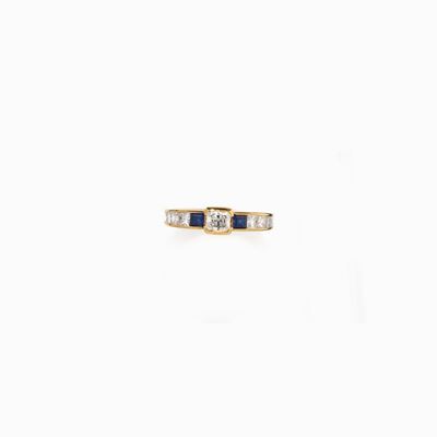 Anello in Diamanti e Zaffiri, Lunati in