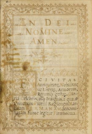 Diploma - Menchetti, Teobaldo [Fermo] - Doctorem in Iure Pontificio & Cesareo 
