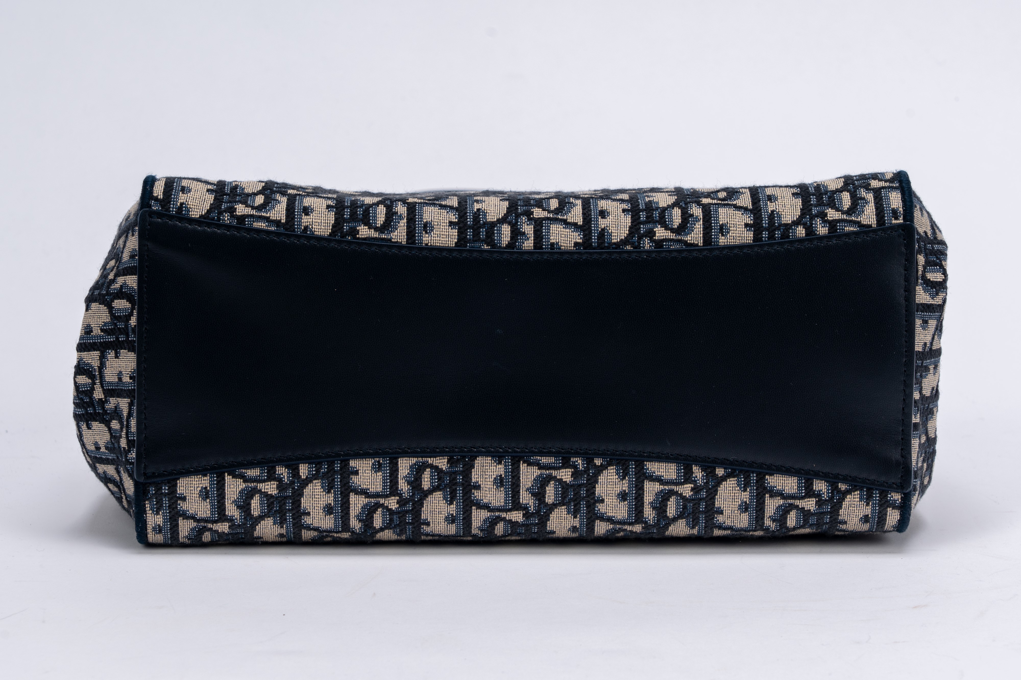 Christian Dior - Borsa shopper Promenade in tela Jacquard Dior Oblique blu