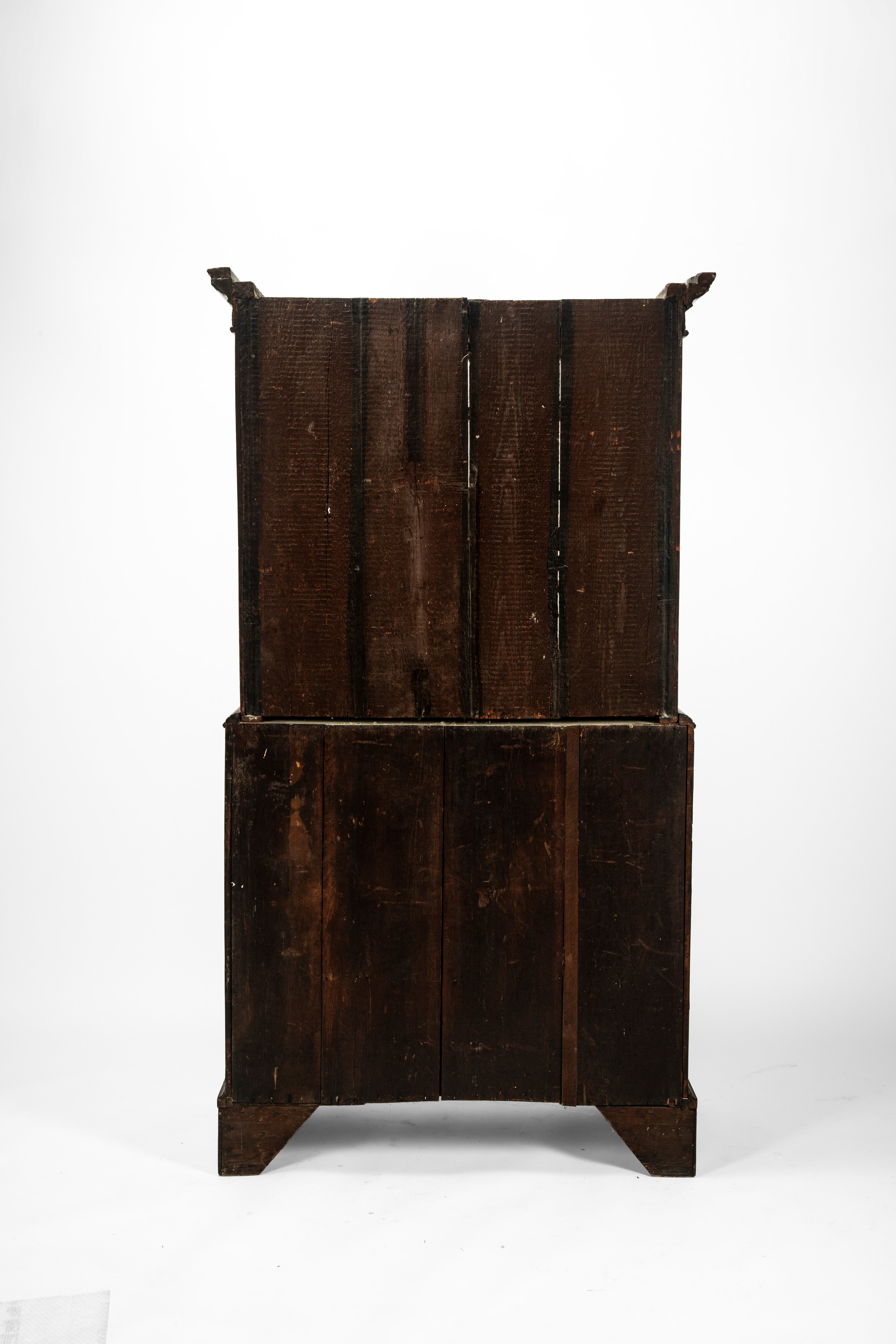 Tallboy-chest on chest in stile Giorgio III, in mogano