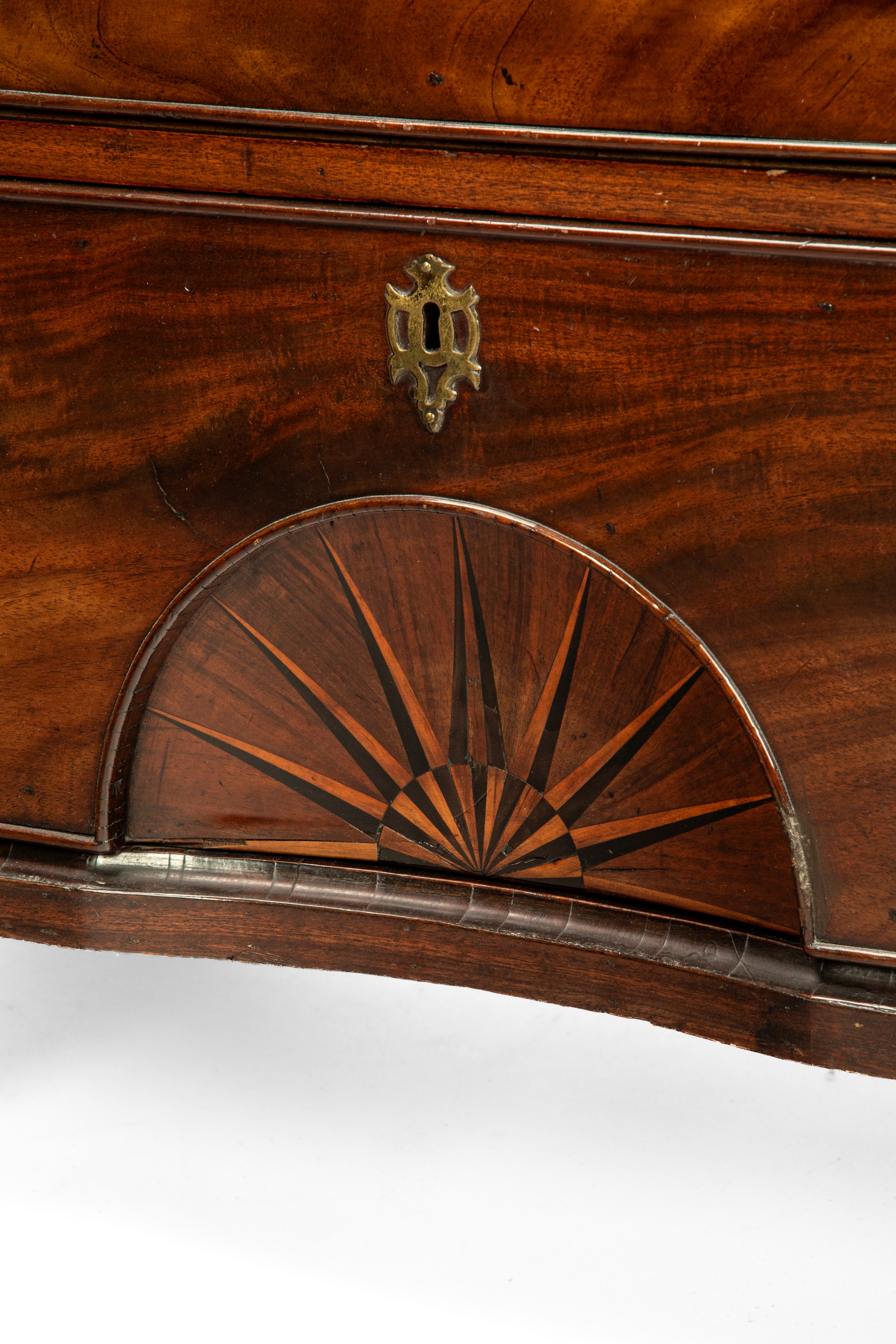 Tallboy-chest on chest in stile Giorgio III, in mogano