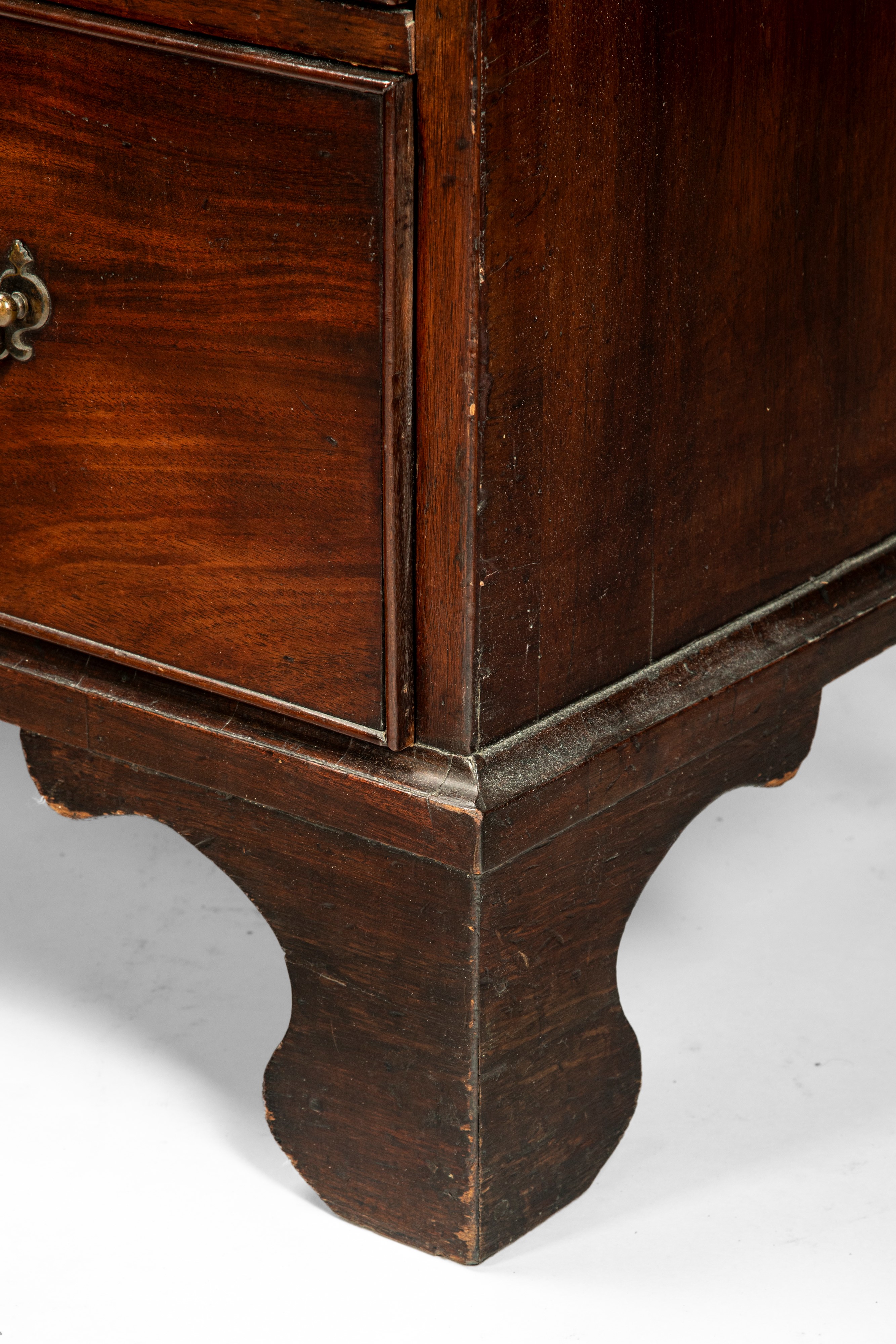 Tallboy-chest on chest in stile Giorgio III, in mogano